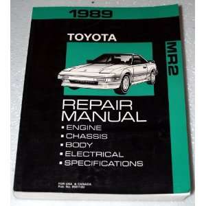 1989 Toyota MR2 Repair Manual Automotive