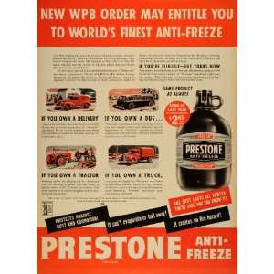  1943 Ad National Carbon Co Eveready Prestone Antifreeze 