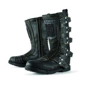  ICON 1000 ELSINORE BOOTS (10) (JOHNNY BLACK) Automotive