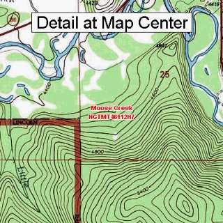  USGS Topographic Quadrangle Map   Moose Creek, Montana 