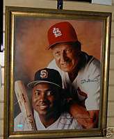 STAN MUSIAL TONY GWYNN UDA 16 X 20 FRAMED AUTO  