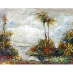  Joel Giovanni 34W by 26H  Tropical Inlet CANVAS Edge 