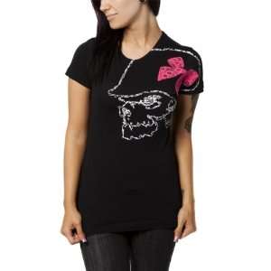 Metal Mulisha Portia Crew Womens Short Sleeve Fashion Shirt w/ Free B 