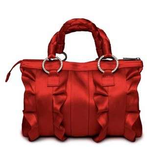 Harveys Seatbelt Bag Lola Ruffle Satchel Purse Red NWT  