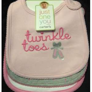   Snap Closure Bib Carters Just One You Twinkle Toes 