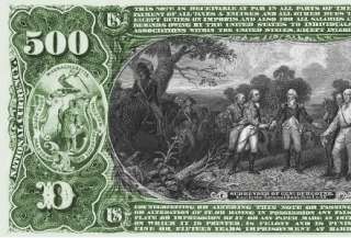 Replica 1863 $500 (Original Series) National Bank Note