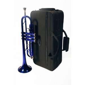 Barcelona B Flat Trumpet with Case, Polishing Cloth, Gloves, and Valve 