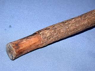   is for a Beautiful Vintage Wood Bark Initialed Cane Walking Stick