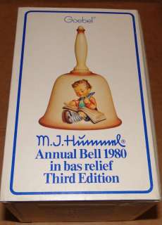 GOEBEL M.J. HUMMEL ANNUAL BELL 1980 GERMANY CHRISTMAS  