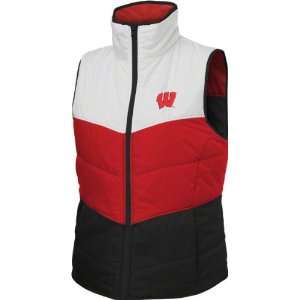Wisconsin Badgers Womens Red Columbia Triple Option Reversible Vest 