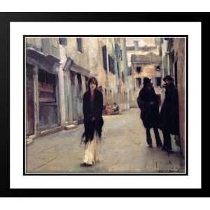  Sargent, John Singer 22x20 Framed and Double Matted Street 