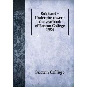  Sub turri  Under the tower  the yearbook of Boston 