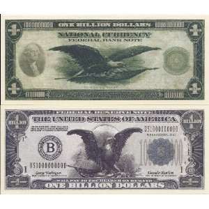  Bald Eagle One Billion Dollar Novelty Bill Everything 