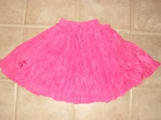 NEW OILILY SILK HOT PINK TWINGY TWIRLY SKIRT 128 7/8  