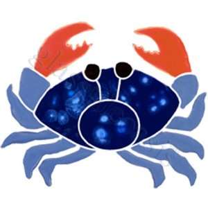  Baby Crab Pool Accents Blue Pool Glossy Ceramic   15993 
