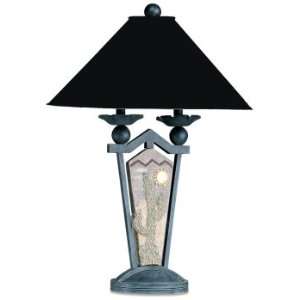 Metal Table Lamp with Paper Shade