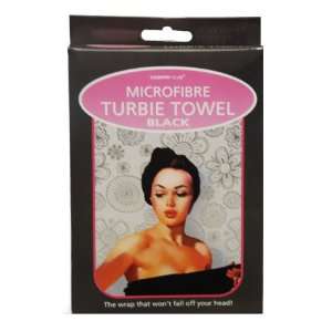  Microfibre Turbie Towel Black