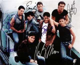 The Outsiders Cast Members Signed 16x20 Poster Reprint  