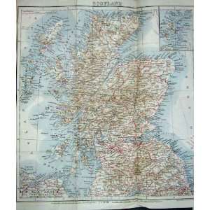  MAP BRITAIN MAP SCOTLAND ORKNEY HEBRIDES ARRAN SKYE