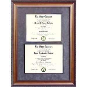  Russell Sage College Double Diploma Frame Sports 