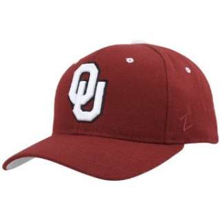  NCAA Zephyr Oklahoma Sooners Crimson Fitted Hat Clothing