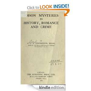 Poison mysteries in history, romance and crime C.J.S. Thompson 