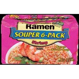 Marucahn Ramen Shrimp Flavor Soup 6 ct.   4 Pack  Grocery 