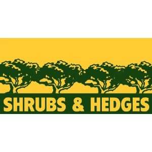  3x6 Vinyl Banner   Shrubs and Hedges 