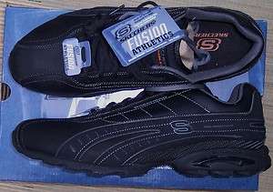 SKECHERS FUSION ATHLETICS STAMINA 2.0 TURNABOUT MENS BLK ATHLETIC 