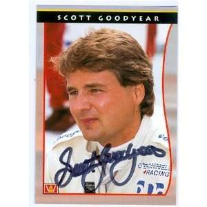 Scott Goodyear Autographed Trading Card (Auto Racing)  
