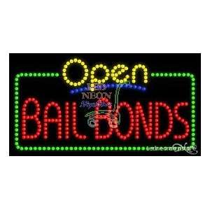 Bail Bonds LED Business Sign 17 Tall x 32 Wide x 1 Deep