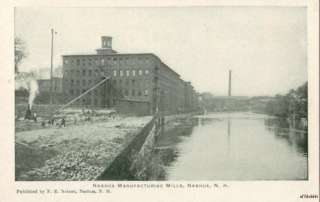 PRE 1907 NASHUA MAUFACTURING MILLS, NH published by F.E. Nelson  
