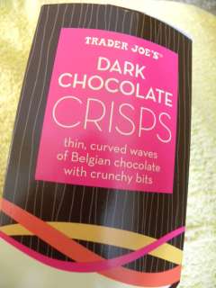Trader Joes Dark Belgian Chocolate Crisps  