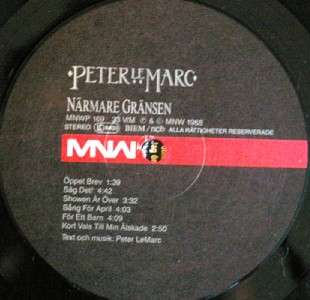 PETER LEMARC Narmare Gransen 11Trx MNW 1988 Vinyl LP  