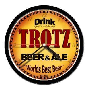  TROTZ beer and ale cerveza wall clock 