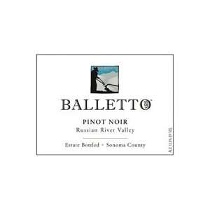  2009 Balletto Vineyards Pinot Noir 750ml Grocery 