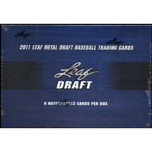  2011 Leaf Metal Draft Baseball Hobby Box Sports 