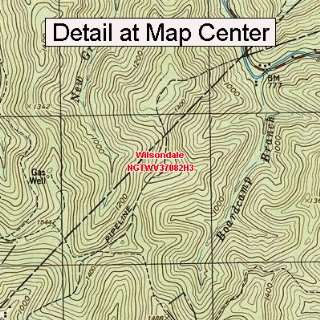  USGS Topographic Quadrangle Map   Wilsondale, West 