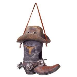  Gift Corral Birdhouse Grey Boot W/Hat