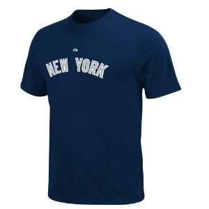   Yankees Mark Teixeira Team Issued Applique Name & Number Tee Sports