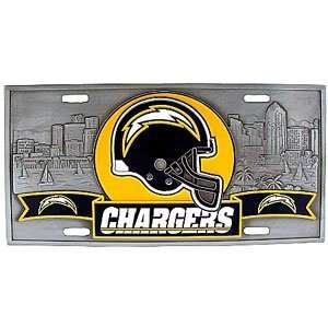  3D License Plate San Diego Chargers