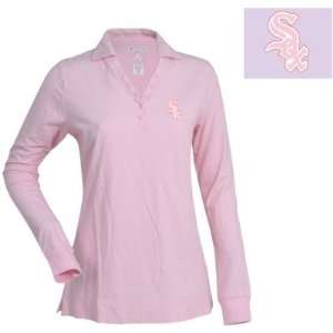 Chicago White Sox Womens Fortune Polo by Antigua   Pink Large  