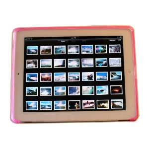  Pink iPearl High Quality TPU Cover Case for iPad 2 Tablet 