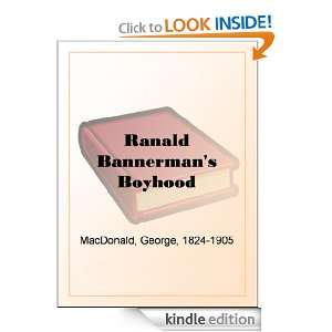 Ranald Bannermans Boyhood George MacDonald  Kindle Store
