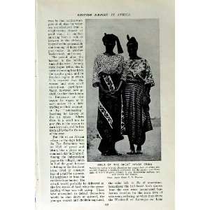  c1920 GIRLS HUASA TRIBE AFRICA ABIGAH KING LOKOJA