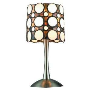  Domino 14 One Light Table Lamp in Nickel