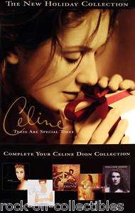 CELINE DION 1998 HOLIDAY GIFTS PROMO POSTER  