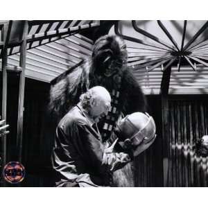  Star Wars Kershner and Chewbacca on set B & W Print Toys 