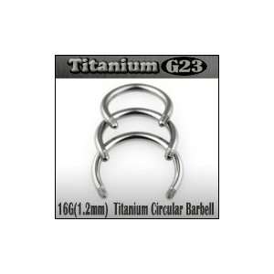   Titanium Circular Barbell Accessories Body Piercing Jewelry Jewelry