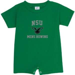   Kelly Green Mens Rowing Arch Baby Romper